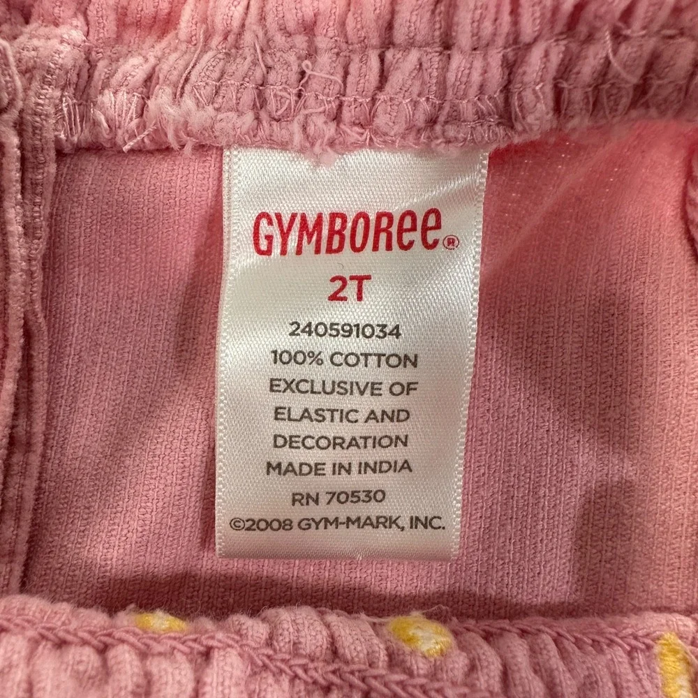 Gymboree Corduroy Polka Dot Overalls Toddler Girls 2T Pink‎ Smocked | Coquette